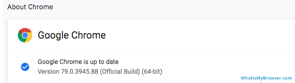 Chrome is now up to date